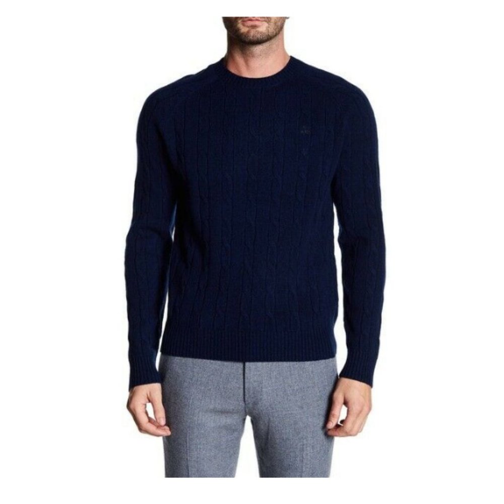 NWOT Brooks Brothers Lambswool Cable Knit Sweater